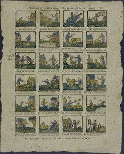 Leer eerst uw opgelegde taak, En kort den tijd dan met vermaak-Catchpenny print-Borms 0749