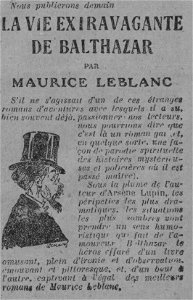 Leblanc - La Vie extravagante de Balthazar (Annonce 1924-12-25)