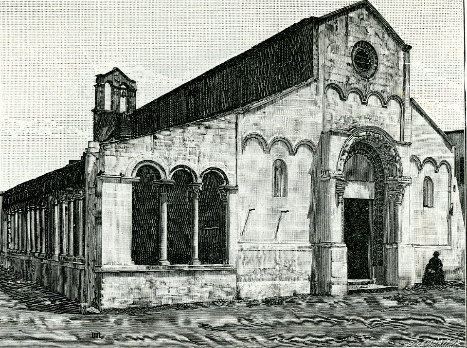 Lecce chiesa di Santa Maria di Cerrate xilografia di Richard Brend'amour