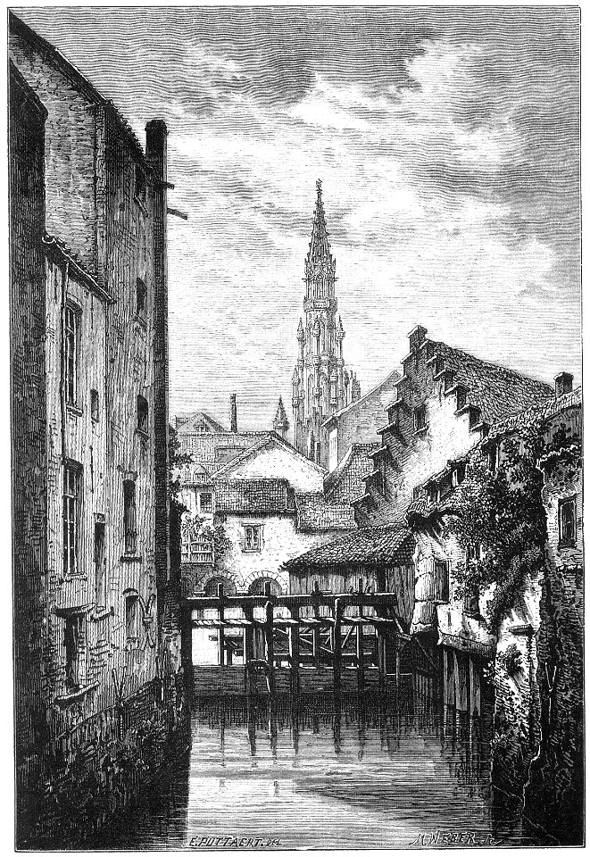 Le vieux Bruxelles en 1880 - La Senne