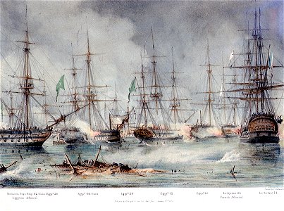 Le Trident at the Battle of Navarino, 20 Oct 1827 PW4850