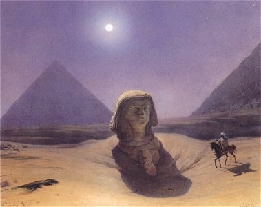 Leander Russ - Bei den Pyramiden - 1842
