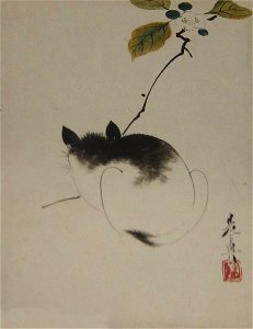 Leaf from an album of ten leaves by Shibata Zeshin, c. 1870s, Honolulu Museum of Art V