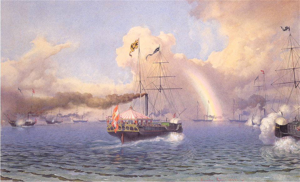 Leander Russ - Die Reise von Kaiser Ferdinand und Kaiserin Maria Anna von Triest nach Pola - 1844