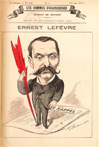 Lefevre, Ernest (Les Hommes d'aujourd'hui, vol 4, n159)