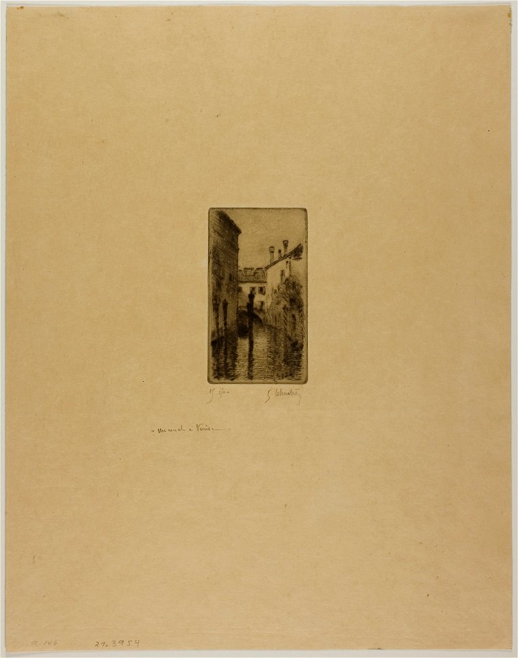 Leheutre - Canal in Venice, 1927.3954