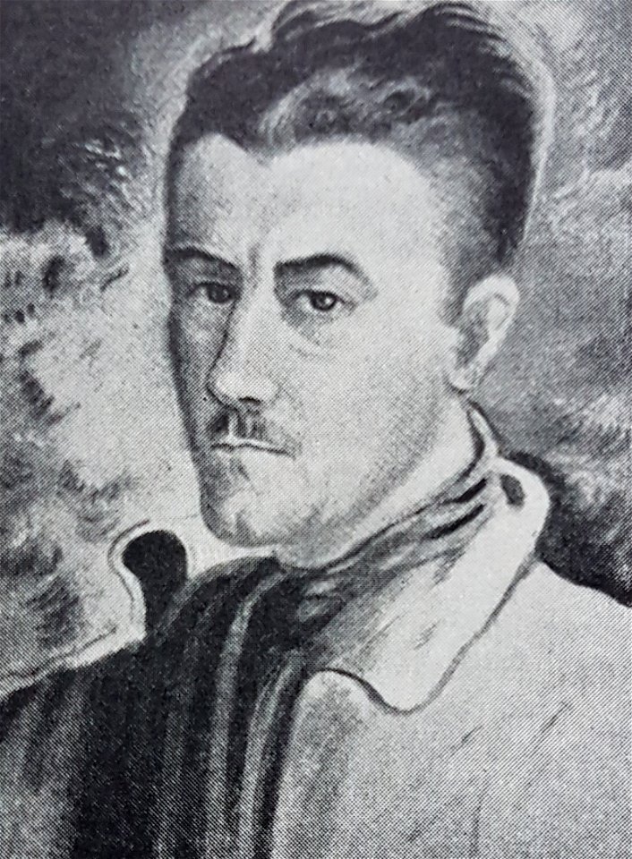 Leander Engström självporträtt
