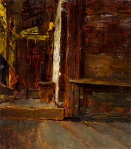 Wilhelm Leibl - Hofzimmer mit Gartenblick