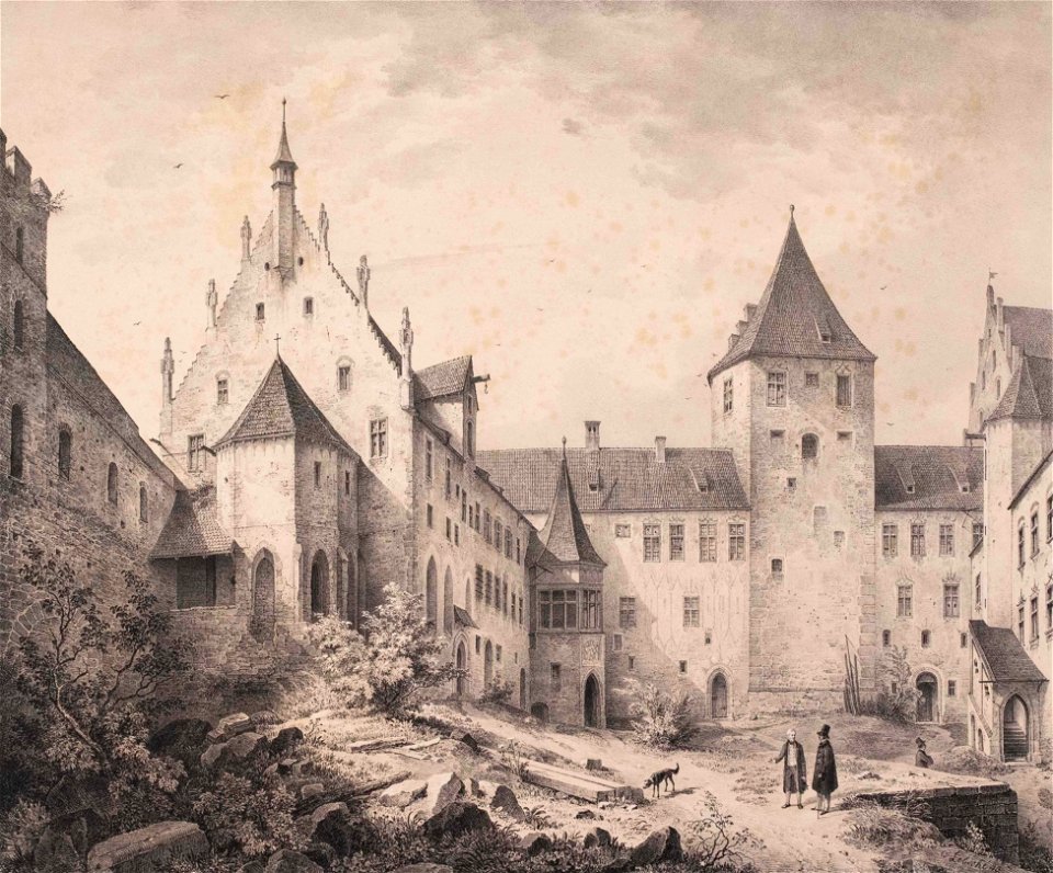 Lebschée Quaglio Schlosshof zu Füssen