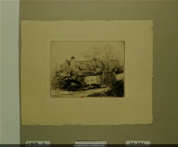 Leheutre - La Ferme au bord d'un chemin, à Gournay, NUM Mfilm 347 (10, 341)