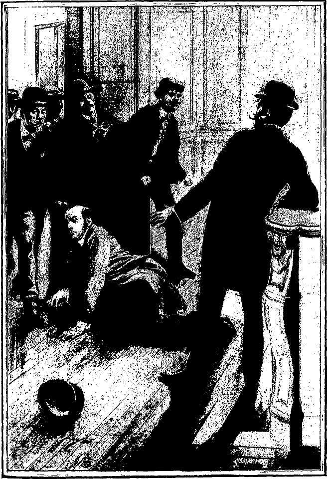 Leblanc - Arsène Lupin contre Herlock Sholmès (La Dame blonde suivi de La Lampe juive), paru dans Je sais tout, 1906-1907 (page 56 crop)