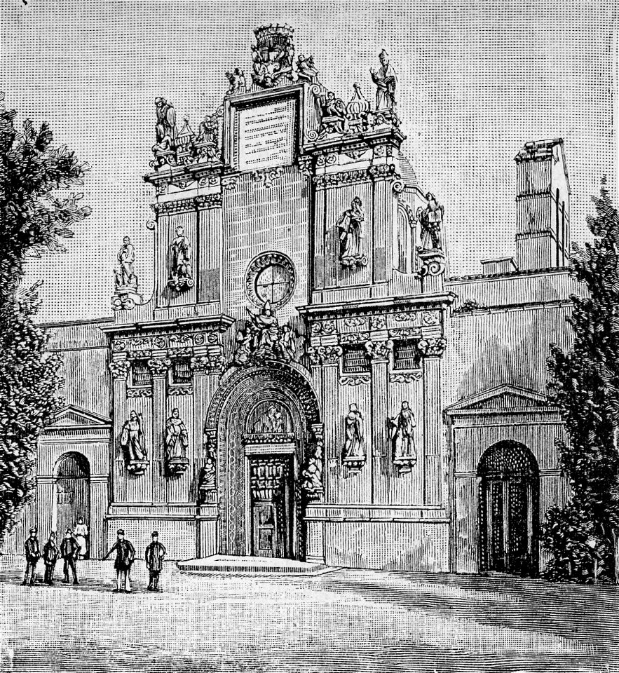 Lecce – Chiesa dei SS. Nicola e Cataldo (xilografia)
