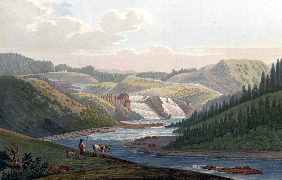 Leer Foss, near Drontheim (JW Edy plate 74)