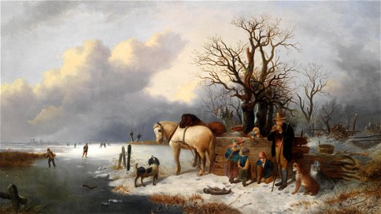 Alexis de Leeuw (attr) Winter