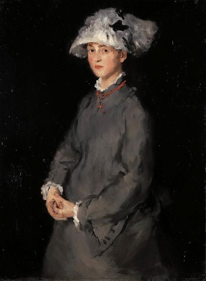 Wilhelm Leibl - Bildnis Lina Kirchdorffer (1871)