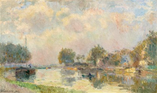 Albert Lebourg Am Flussufer 1909.