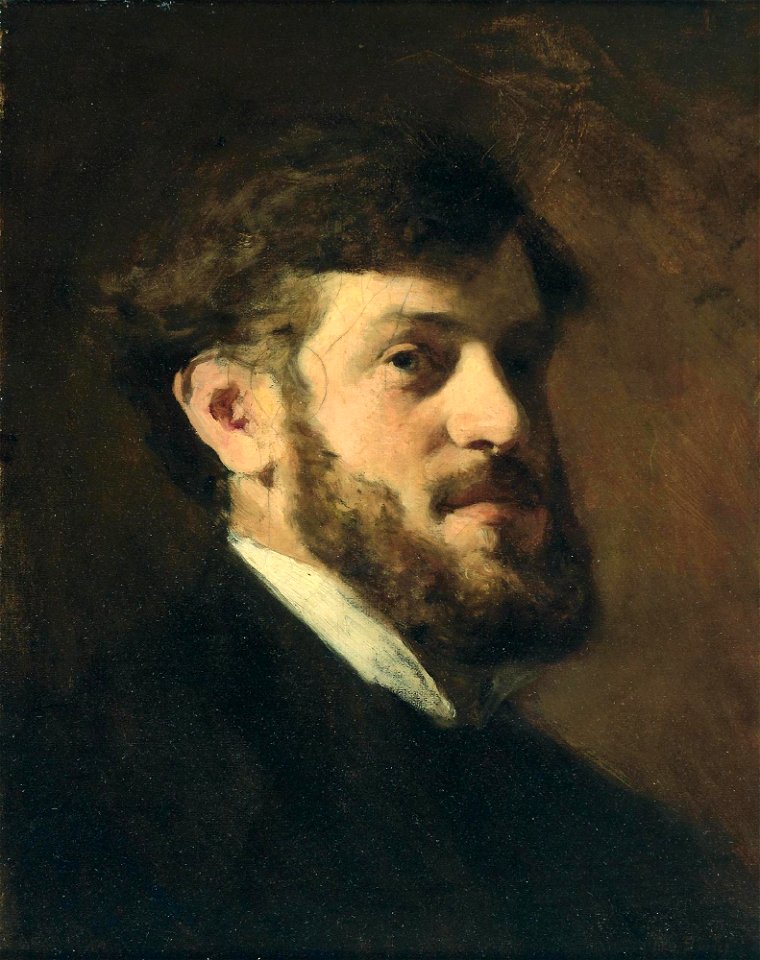 Wilhelm Leibl - Herrenporträt (1864)