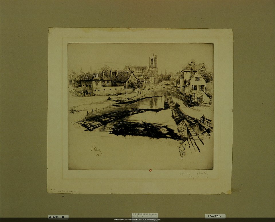 Leheutre - Le Port au bois à Troyes (2ème planche), NUM Mfilm 347 (10, 356)