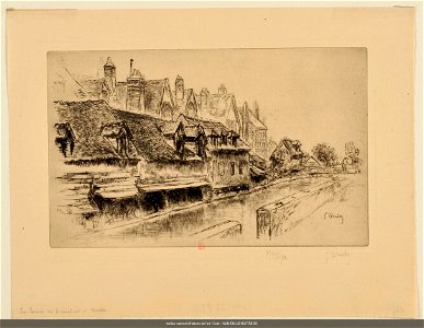 Leheutre - Les Lavoirs des trois moulins, à Chartres (2ème planche), NUM EM LEHEUTRE 80