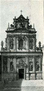 Lecce chiesa del Carmine xilografia