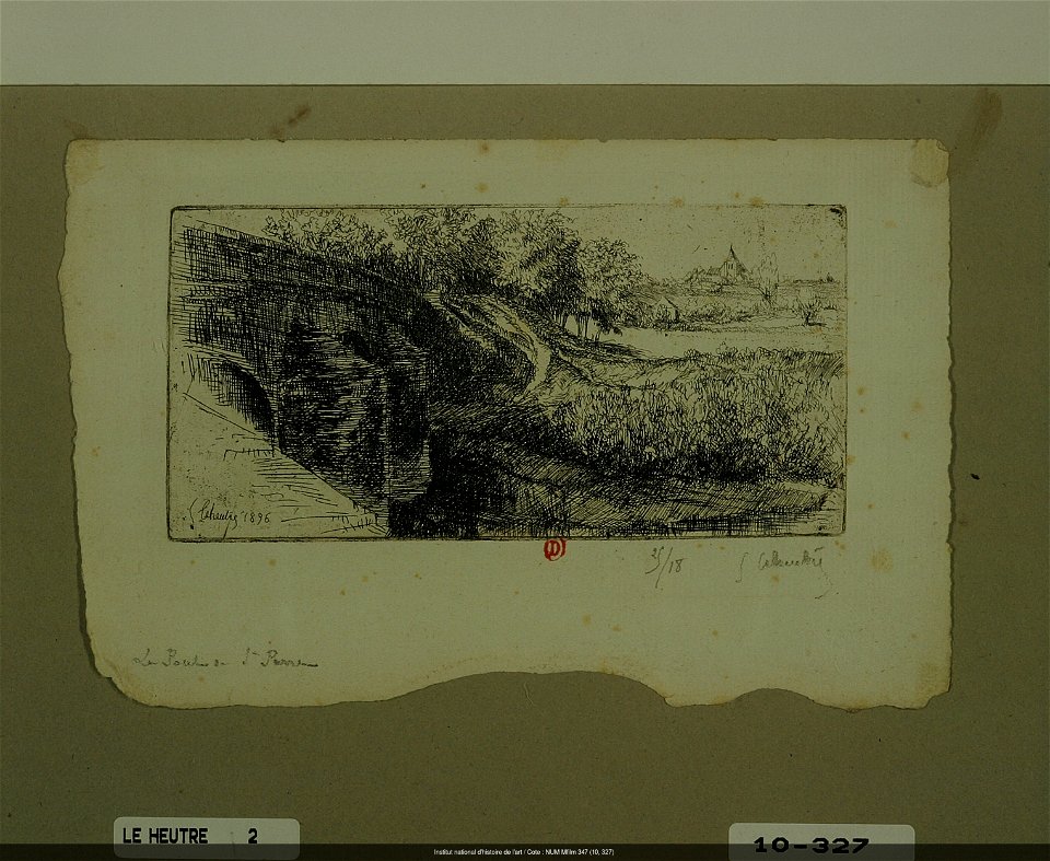 Leheutre - Le Pont de Saint-Parre, près Troyes, NUM Mfilm 347 (10, 327)