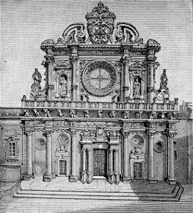 Lecce – Chiesa di Santa Croce (xilografia)