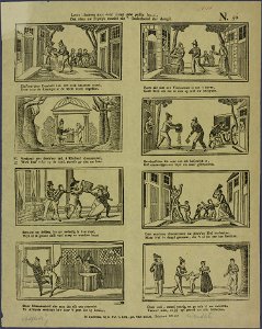 Leert kindren door deez' prent uwe prille jeugd, dat niets uw pryslyk maakt als 't onderhoud der deugd-Catchpenny print-SMC K 0148