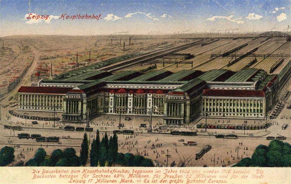 Leipzig, Sachsen - Bahnhof (4) (Zeno Ansichtskarten)