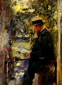 Wilhelm Leibl - Tierarzt Reindl in der Laube - G 307 - Lenbachhaus