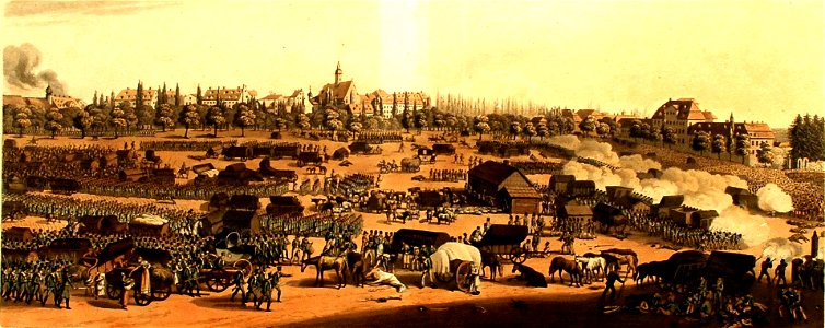 Leipzig nach der Völkerschlacht 1813