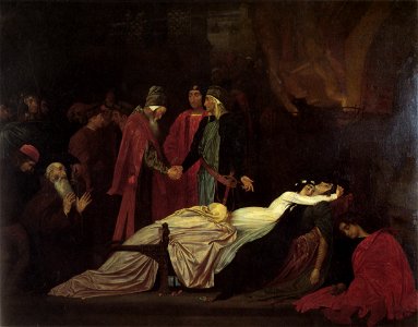 Frederick Leighton - The Reconciliation of the Montagues and Capulets over the Dead Bodies of Romeo and Juliet