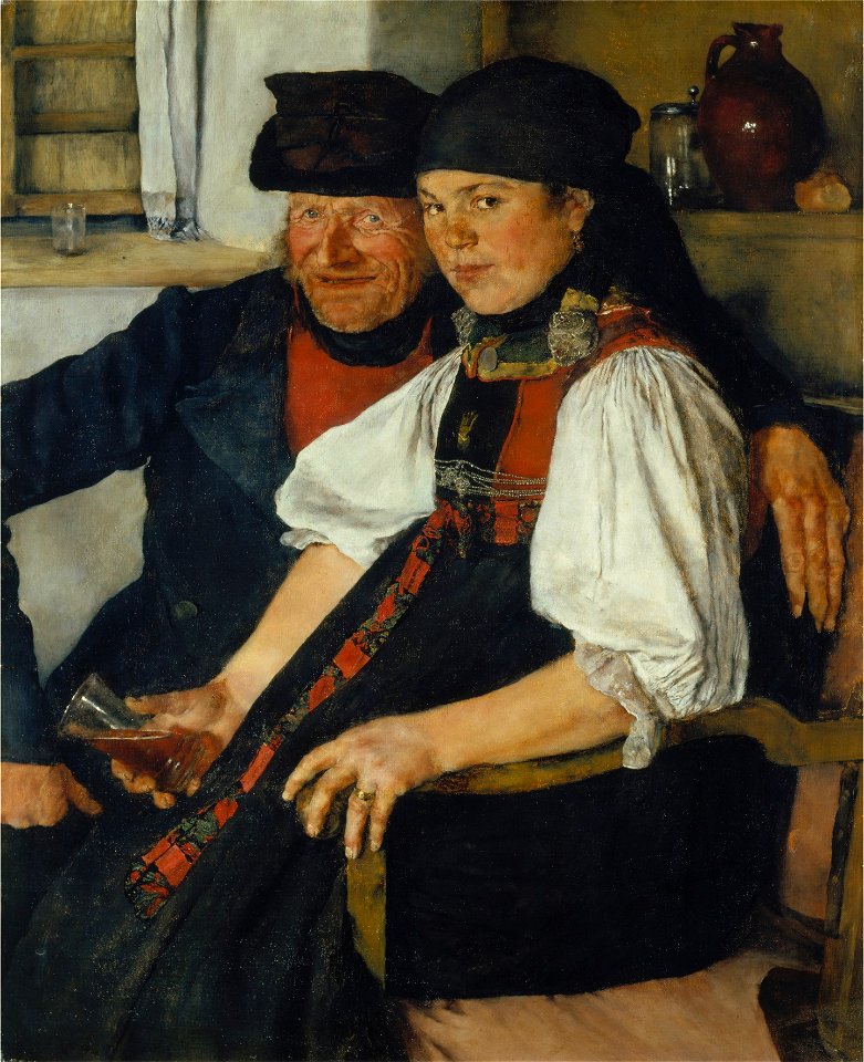 Wilhelm Leibl - Das ungleiche Paar (1876-77)