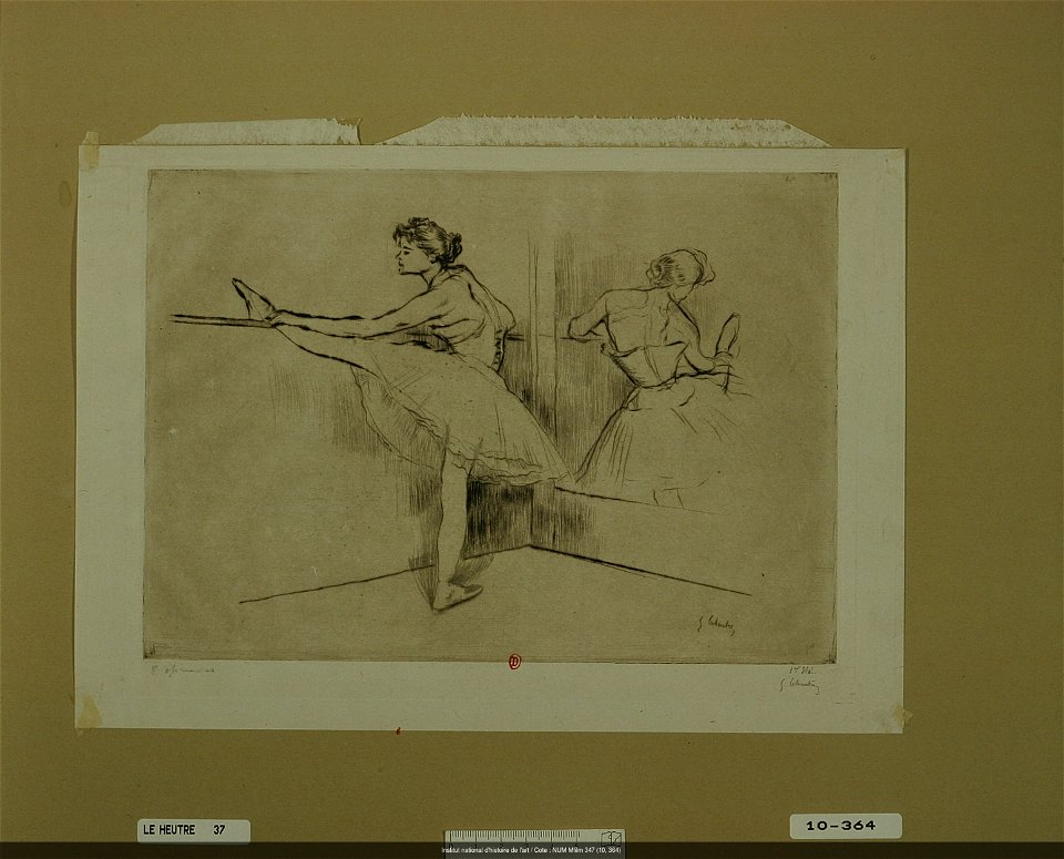 Leheutre - Danseuse à la barre (1ère planche), NUM Mfilm 347 (10, 364)