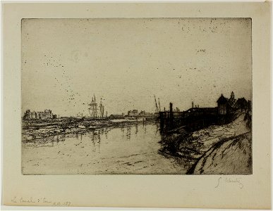 Leheutre - The Canal d’Eu (near Tréport), 1927.3948