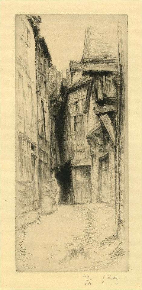 Leheutre - Rue des Chats, à Troyes, 1943,1113.286