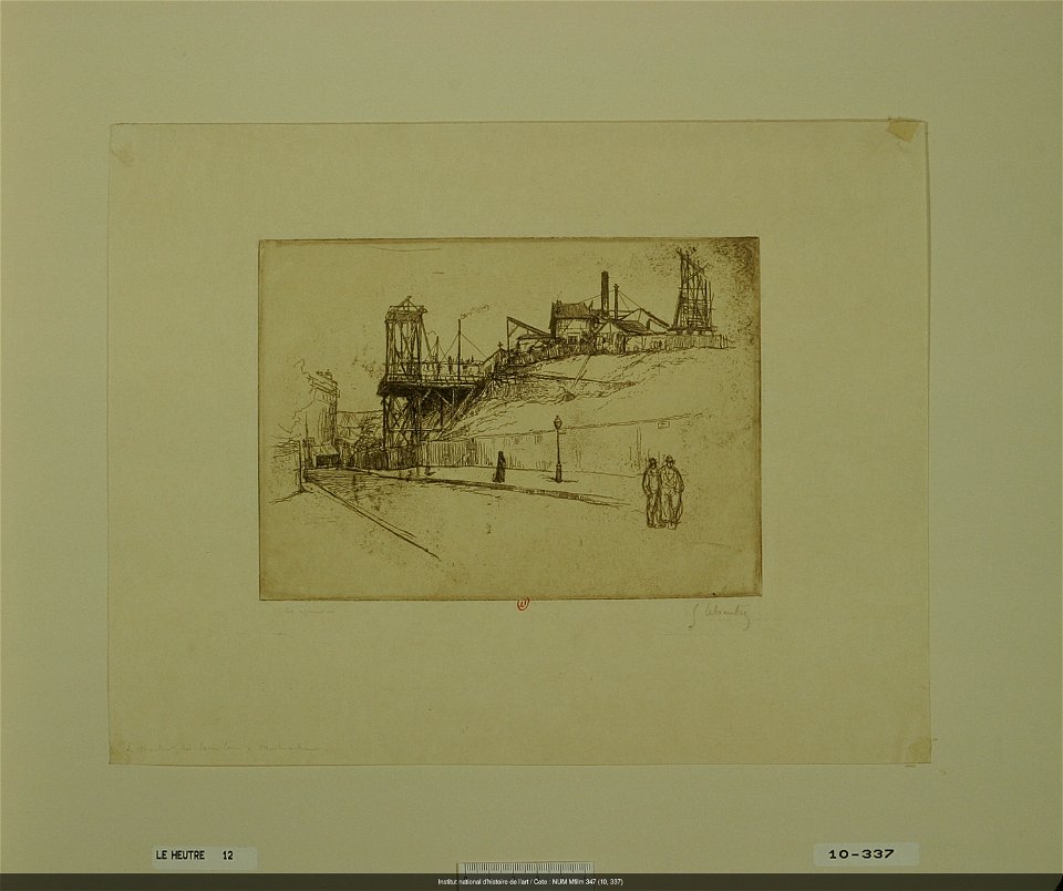 Leheutre - Les Chantiers du Sacré-Coeur à Montmartre, rue Caulaincourt (2ème planche), NUM Mfilm 347 (10, 337)