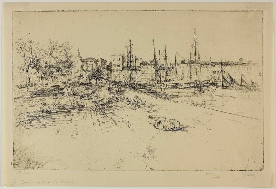 Leheutre - The New Dock at la Rochelle, 1927.3958