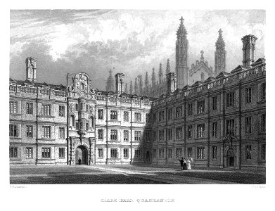 LeKeux - Cambridge, c1840 - Clare 02, Old Court - memorialsofcambr01wriguoft 0466