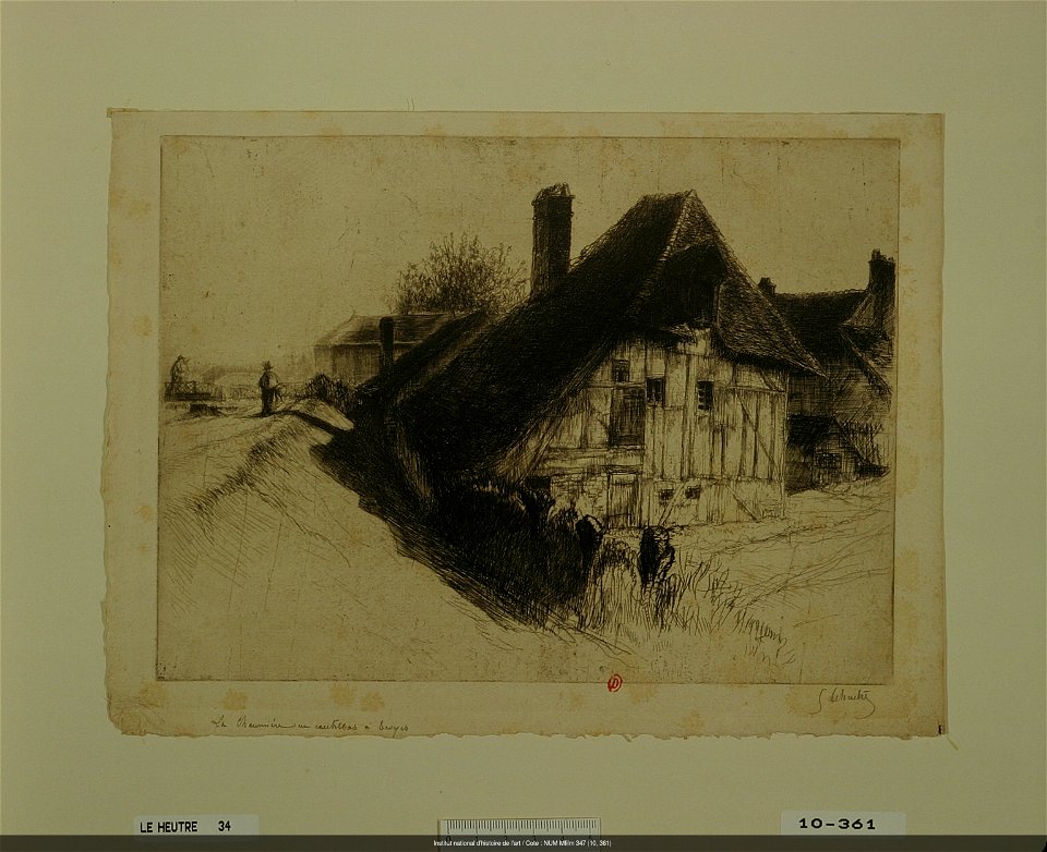 Leheutre - La Chaumière en contrebas à Troyes, NUM Mfilm 347 (10, 361)