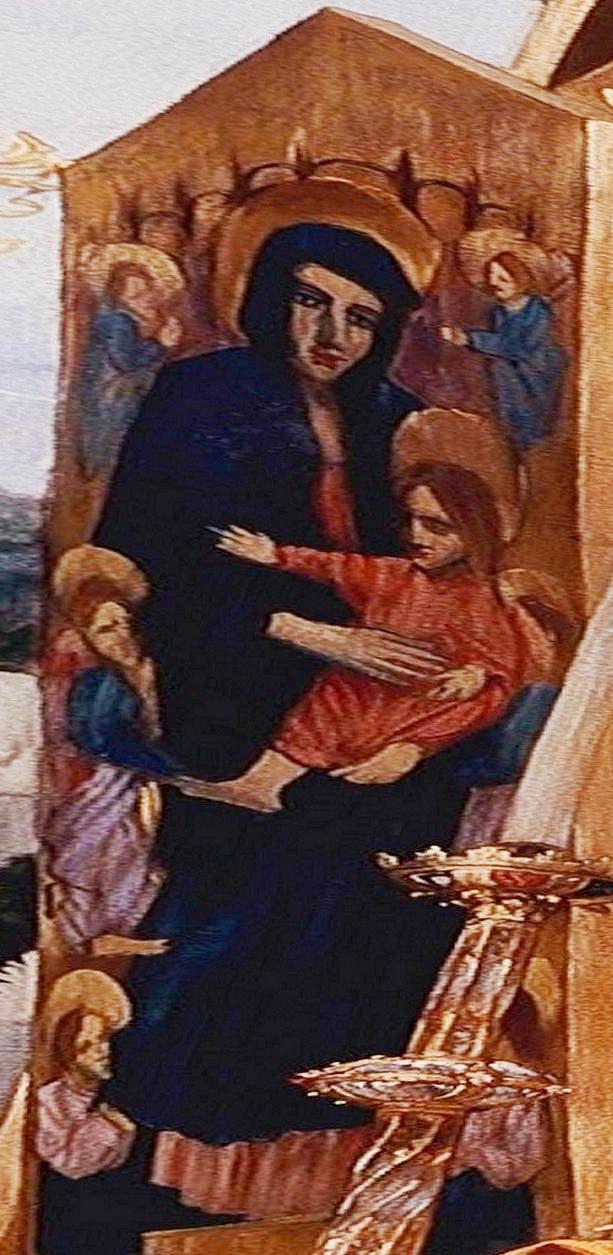 Leighton's version of Rucellai Madonna