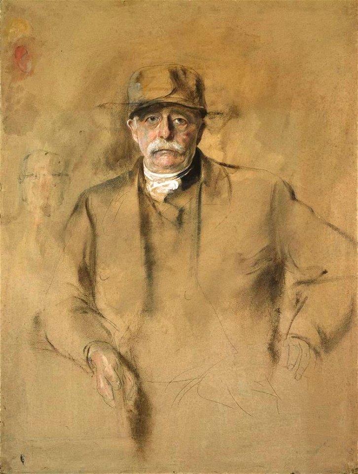 Franz von Lenbach - Bismarck mit Mütze