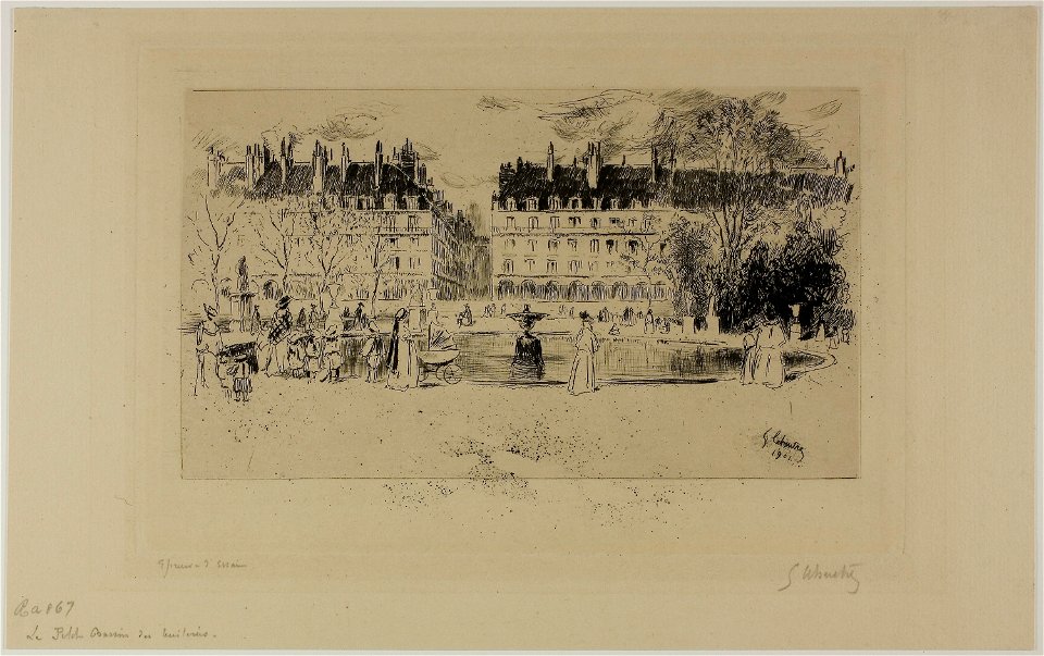 Leheutre - Little Pond at the Tuileries, 1927.3951