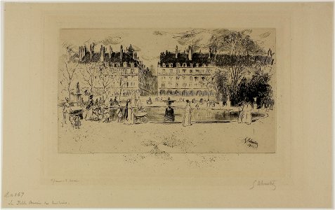 Leheutre - Little Pond at the Tuileries, 1927.3951