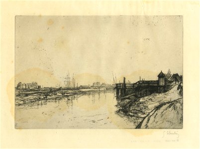 Leheutre - Le canal d'Eu (environs du Tréport), 1978,0121.334