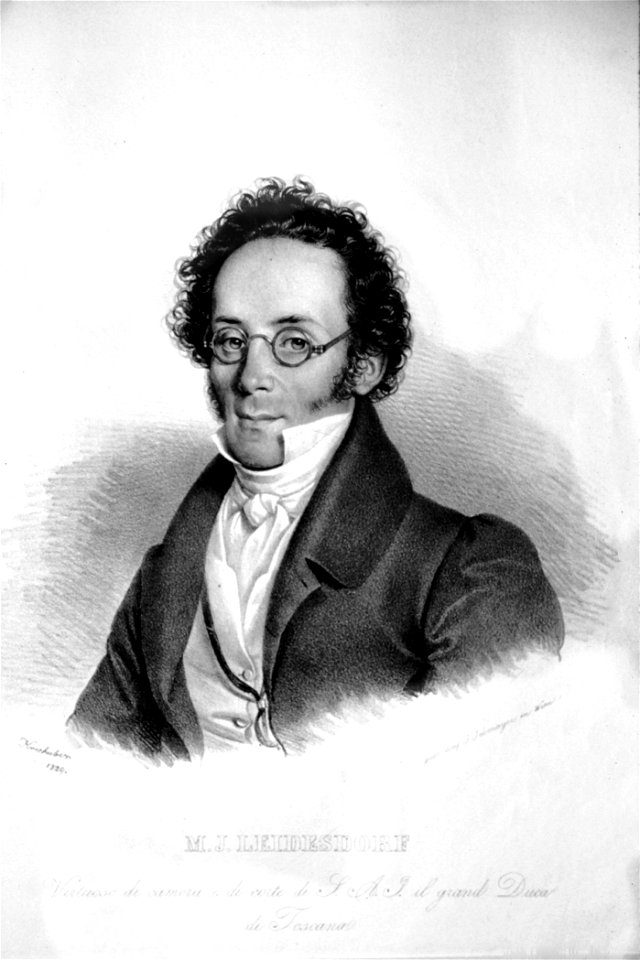 Maximilian Josef Leidesdorf by Josef Kriehuber