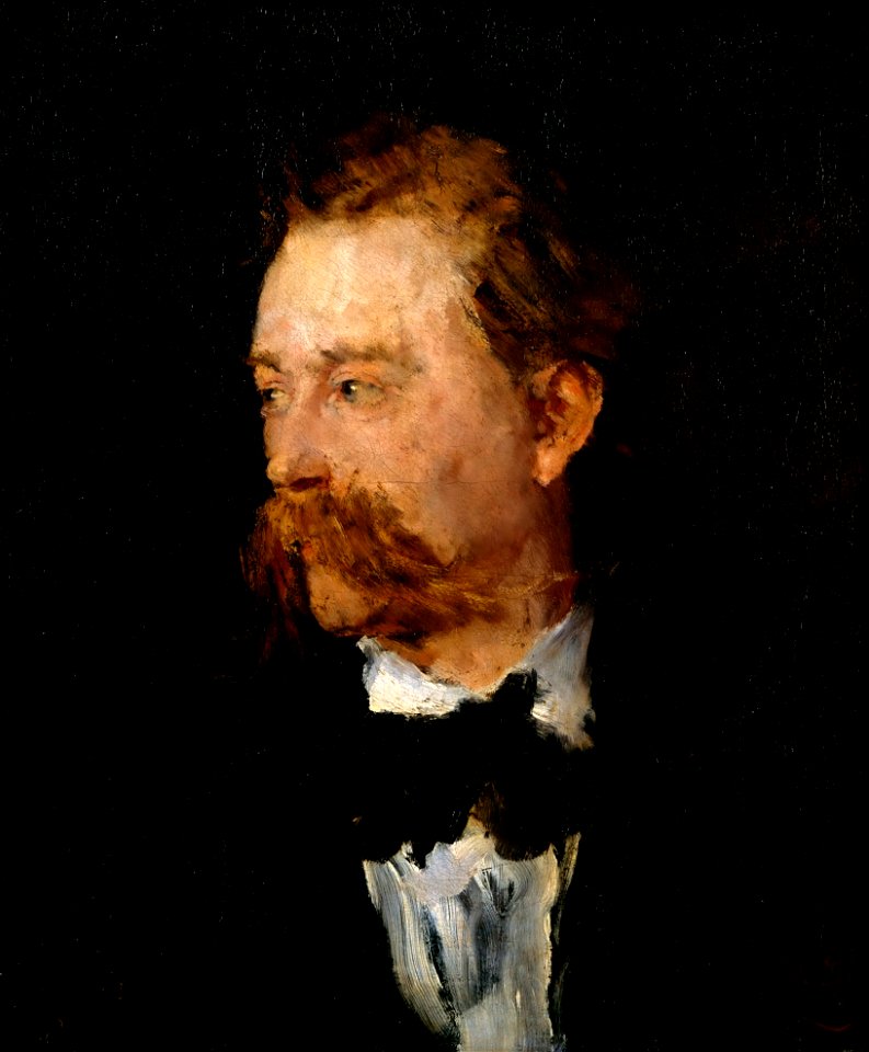 Wilhelm Leibl - Porträt des Malers Fritz Paulsen (1870)