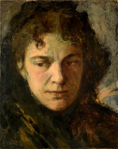 Wilhelm Leibl - Porträt einer jungen Frau