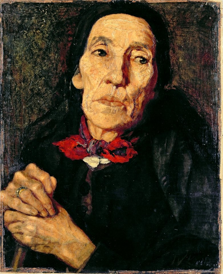 Wilhelm Leibl - Die Alte Bäuerin (1875)
