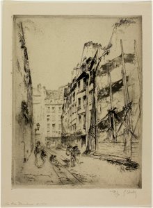Leheutre - The Rue Domat, Paris, 1927.3953