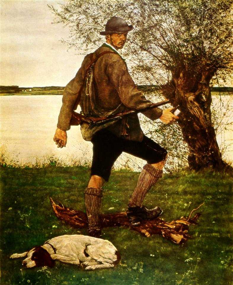 Wilhelm Leibl - Der Jäger (Anton Freiherr v. Perfall), 1876